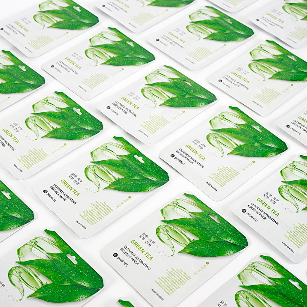 JKosmec Hydrating Green Tea Face Mask - Moisturizing & Toner for All Skin Types | 25 ml