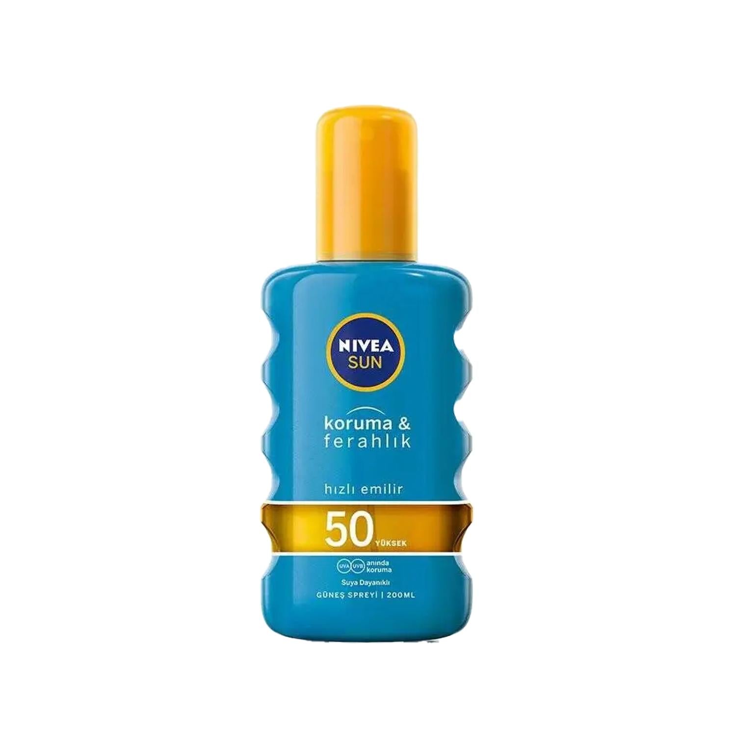 Nivea Nivea Sun Protection Spray SPF 50 200ml - Refreshing Sunscreen for Outdoor Activities