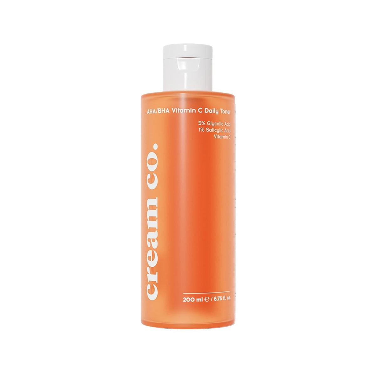 Cream Co. AHA/BHA Vitamin C Daily Toner - 200ml, Vegan, Cruelty-Free, Dermatologically Tested