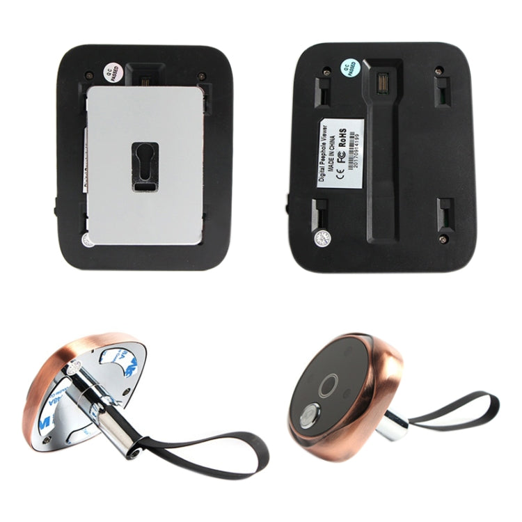 M530 3.0 inch TFT Display 3.0MP Camera Video Digital Door Viewer, Support TF Card (32GB Max) & Infrared Night Vision (Bronze)