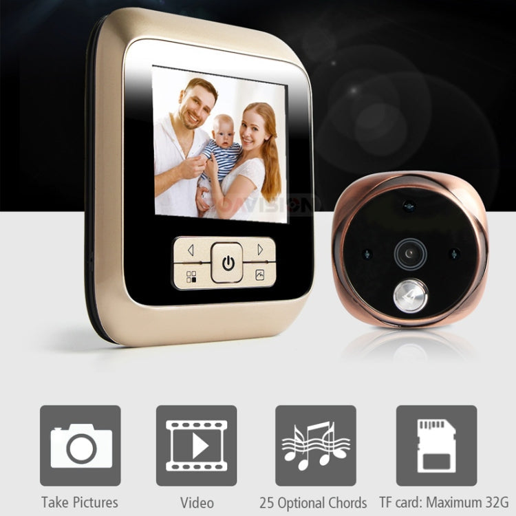 M530 3.0 inch TFT Display 3.0MP Camera Video Digital Door Viewer, Support TF Card (32GB Max) & Infrared Night Vision (Bronze)
