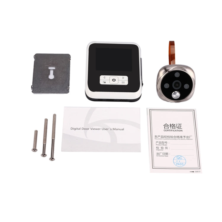M530 3.0 inch TFT Display 3.0MP Camera Video Digital Door Viewer, Support TF Card (32GB Max) & Infrared Night Vision (White)