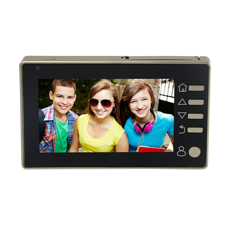 M4300D 4.3 inch TFT Color Display Screen 3.0MP Security Camera Video Smart Doorbell, Support TF Card (32GB Max) & Night Vision & Motion Detection (Gold)