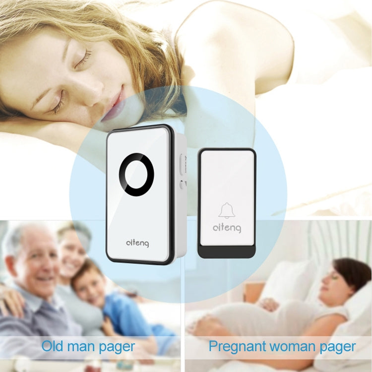 AITENG V018J Wireless Batteryless WIFI Doorbell, UK Plug
