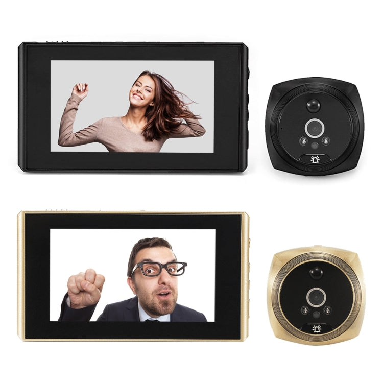 N6 2.0 Million Pixels 4.3 inch Screen Video Doorbell(Black)