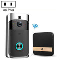 M3 720P Smart WIFI Ultra Low Power Video Visual Doorbell With Ding Dong Version, US Plug(Black)