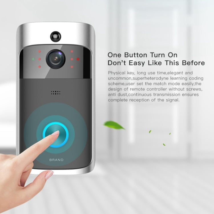 M3 720P Smart WIFI Ultra Low Power Video Visual Doorbell,Support Mobile Phone Remote Monitoring & Night Vision(Black)