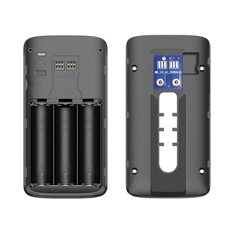 M4 720P Smart WIFI Ultra Low Power Video PIR Visual Doorbell with 3 Battery Slots,Support Mobile Phone Remote Monitoring & Night Vision & 166 Degree Wide-angle Camera Lens (Black)