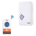 VOYE V022A Home Music Remote Control Wireless Doorbell with 38 Polyphony Sounds (White)