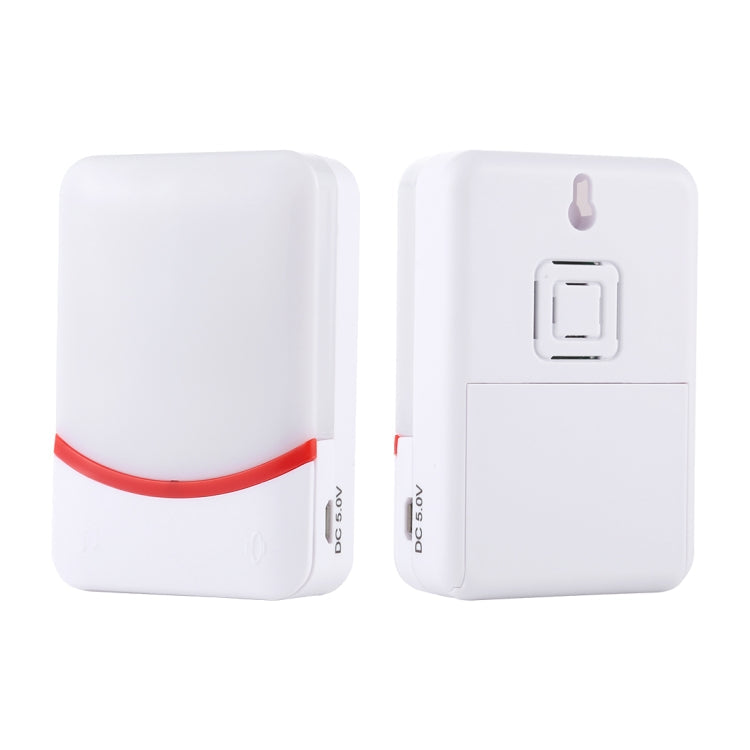 CMF1188 Home Music Remote Control Wireless Doorbell with 38 Ringtones & Colorful Flashing Lights + Ringtones / Ringtones / Colorful Flashing Lights 3-Modes (White)