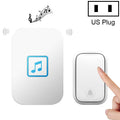 CACAZI FA86 Self-Powered Smart Home Wireless Doorbell, US Plug(White)