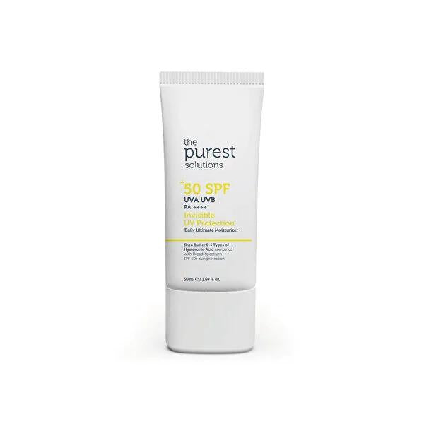 The Purest Solutions SPF 50+ Moisturizing Sunscreen for Dry Skin - Anti-Aging Sun Care