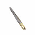 Nascita Half-Slanted Yellow Tweezers for Precise Grooming 1 pc