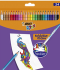 BIC KIDS EVOLUTION Erasable Colored Pencils Box 24 Colors