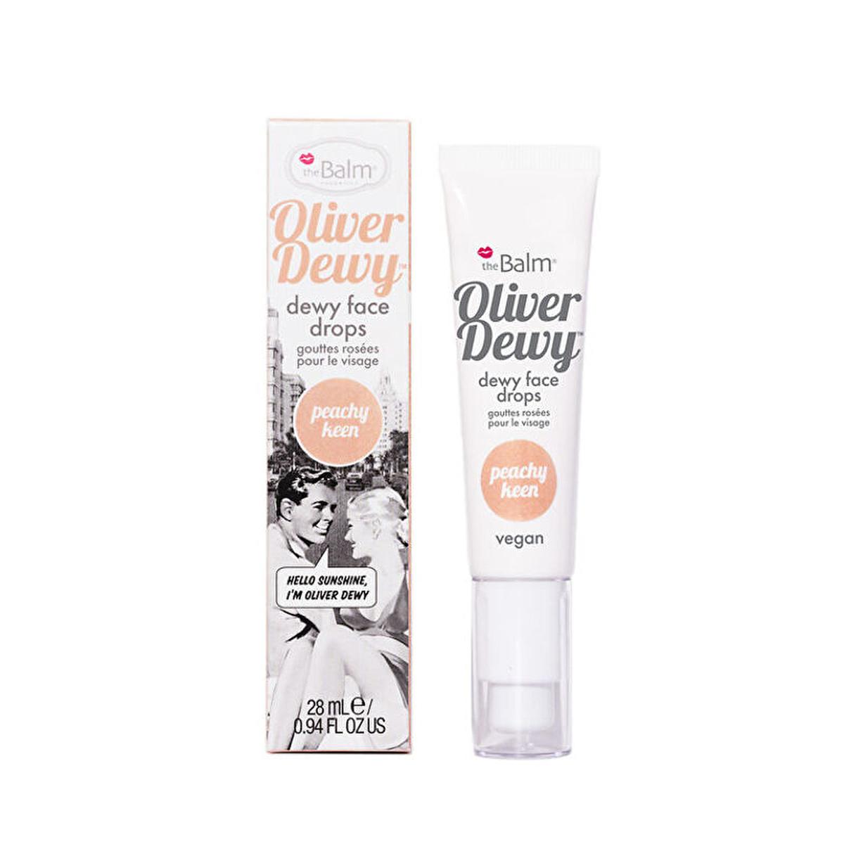 theBalm Oliver Dewy Face Drops: Achieve Radiant, Glowing Skin with this Illuminating Liquid Highlighter - Peachy Keen & Sun-Kissed Options