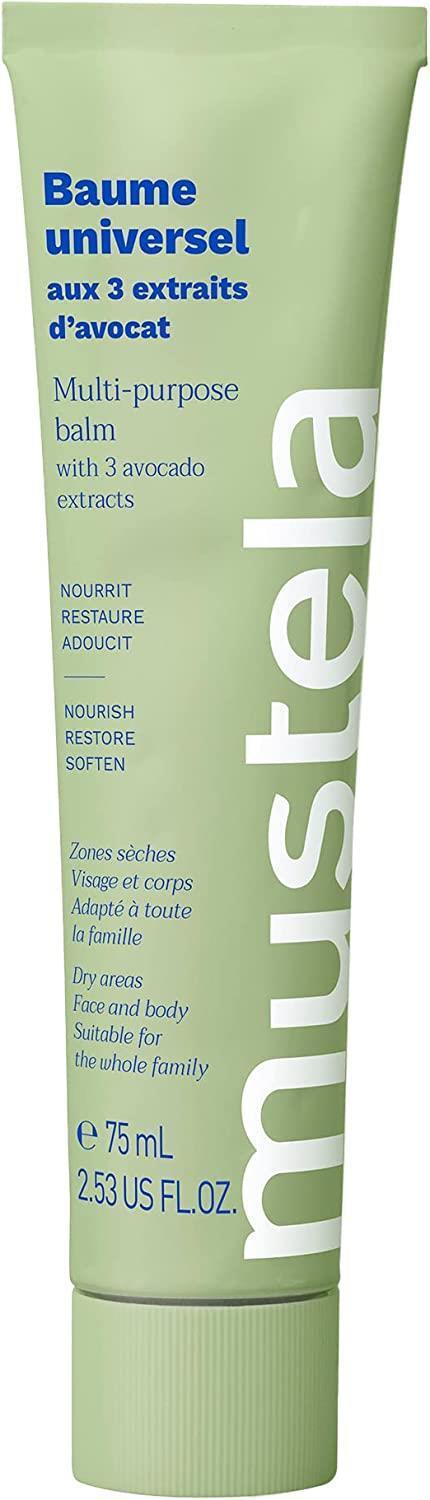 Mustela Organic Avocado Balm - Natural, Vegan, Fragrance-Free Skincare for Newborns & Family - 2.54 fl oz