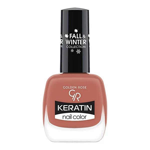 Golden Rose Keratin Nail Polish - Long Lasting & Nourishing Nail Color for Healthier Nails