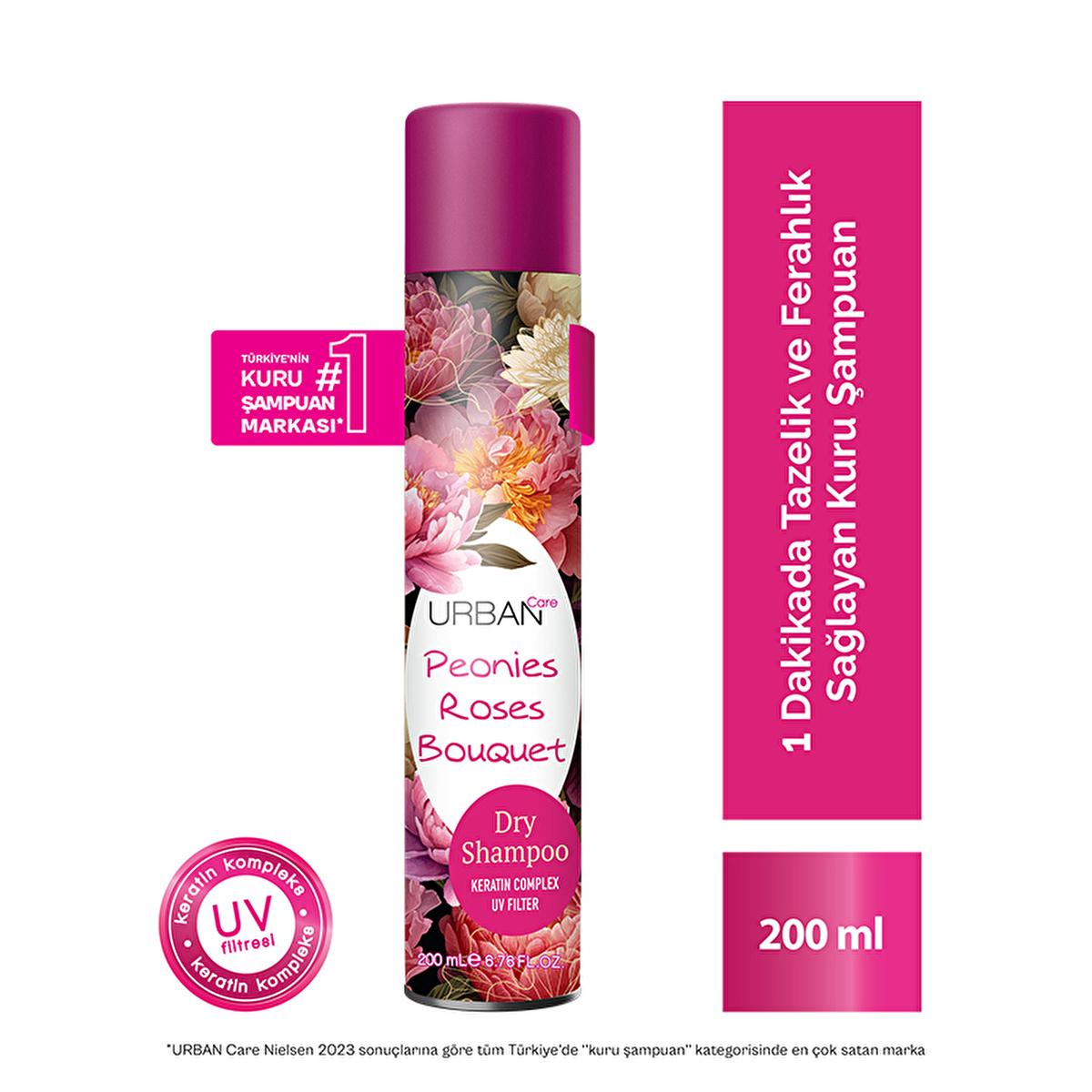 Urban Care Vegan Dry Shampoo with Peony & Rose - 6.76 fl oz Volumizing & Refreshing Hair Care