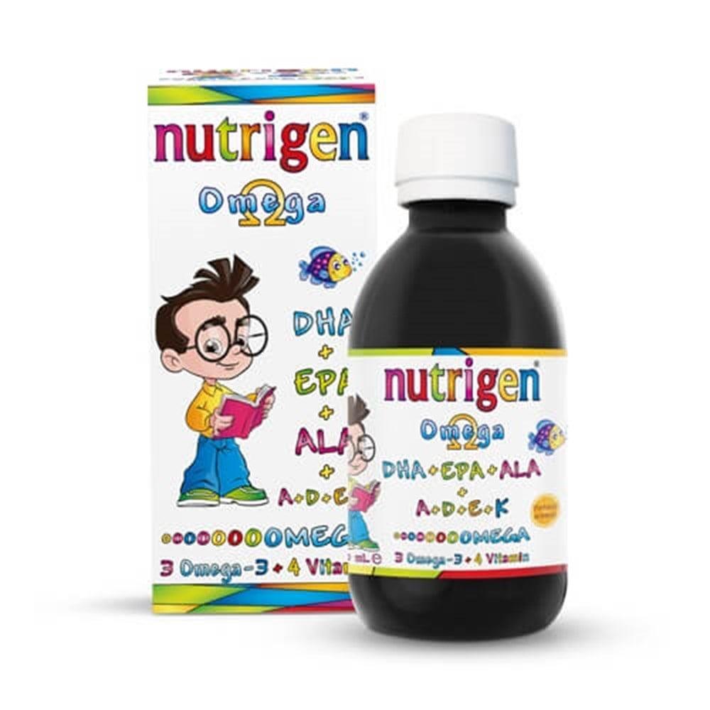 Nutrigen Omega 3 _urup 200 ml - Orange Flavored Liquid Supplement for Kids - Supports Brain Development and Heart Health