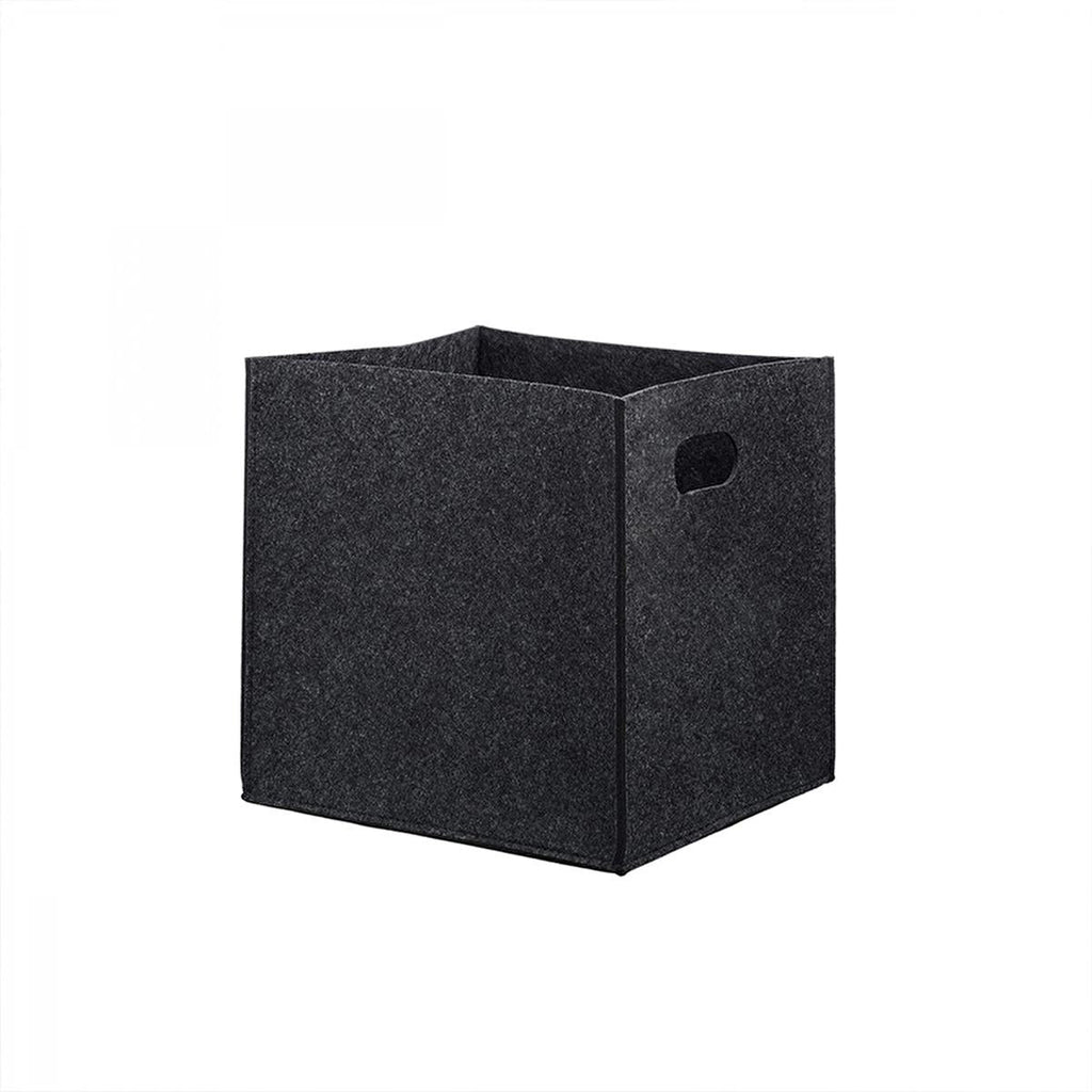 Homing - Multi-Purpose Felt Storage Basket with Handle, Collapsible Closet Organizer, 9.45 x 9.45 x 9.45 inches