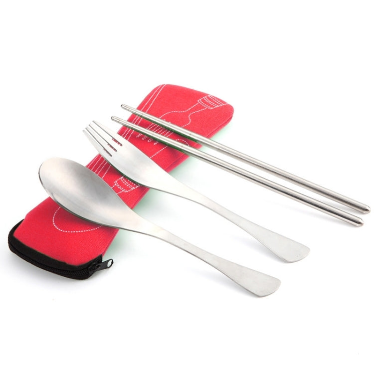 Three-Piece Outdoor Cutlery(Big Red)