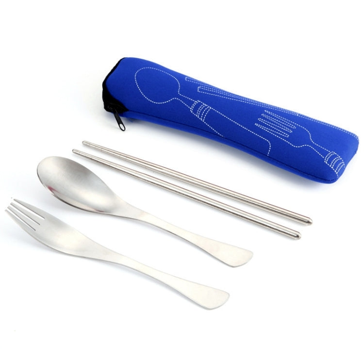 Three-Piece Outdoor Cutlery(Dark blue)