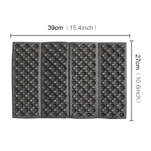 2 PCS Portable Folding Cellular Massage Cushion Outdoors Damp Proof Picnic Seat Mats EVA Pad(Light Green)
