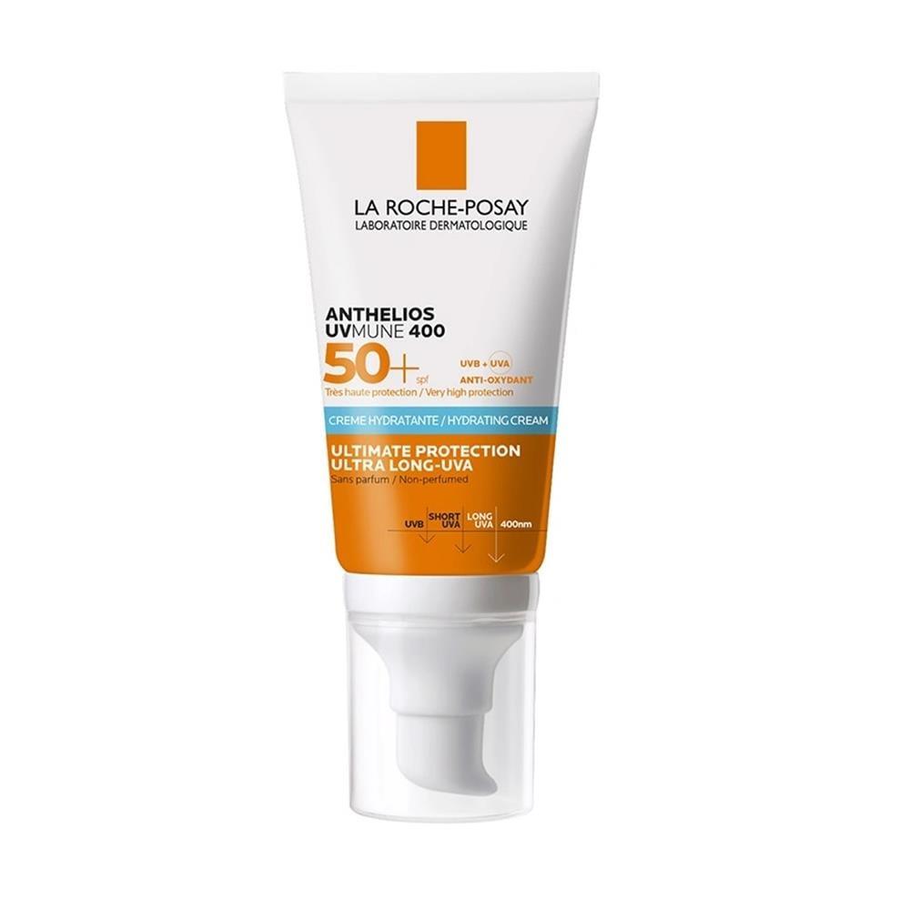 La Roche-Posay Anthelios UVMune 400 SPF50+ Sunscreen: Broad Spectrum Protection, Moisturizing, No White Cast - For Sensitive, Sun-Allergy Prone Skin, 1.69 fl oz
