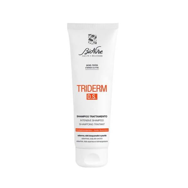 Bionike Triderm D.S. Anti-Dandruff Shampoo: Soothe Sensitive Scalp & Reduce Flaking - Ciclopirox Olamine & Zinc PCA Formula