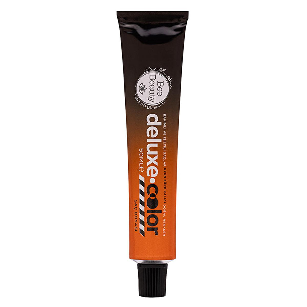 Bee Beauty Chocolate Brown Hair Dye Kit: Deluxe Permanent Hair Color with Argan, Collagen, & Oils for Grey Coverage - Salon Quality at Home