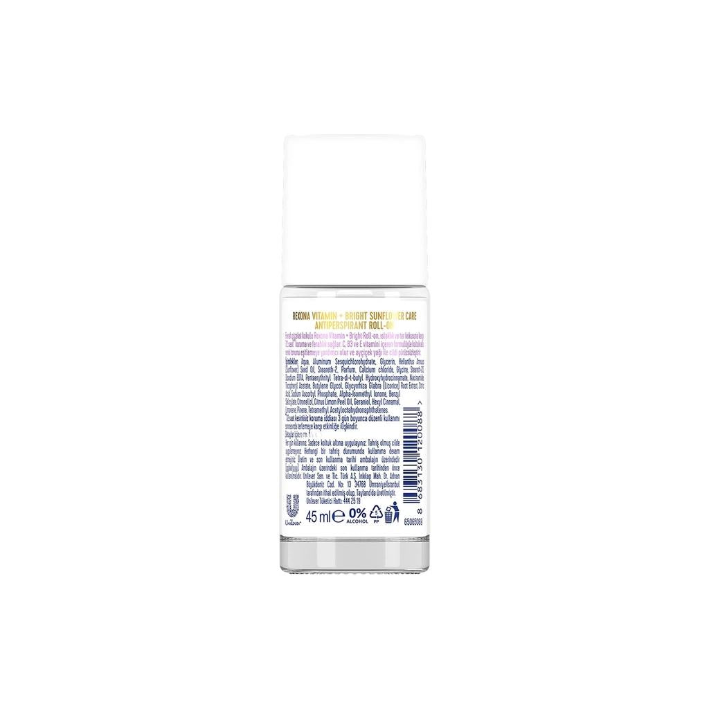 Rexona Vitamin & Bright Sunflower Care Roll-On Deodorant 45 ml