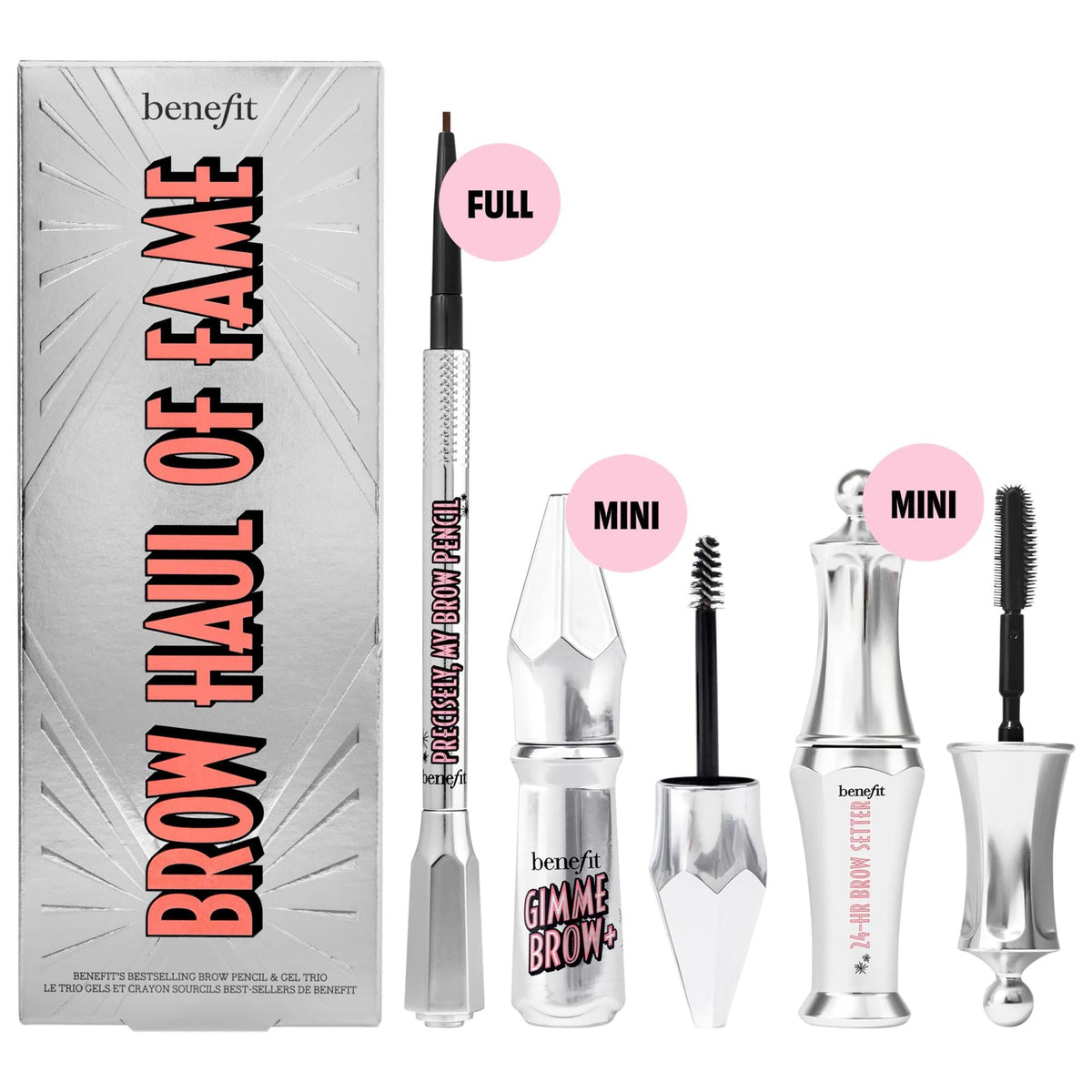 Anastasia Brow Haul of Fame Brow Bestsellers Set - Comprehensive Brow Makeup Kit for Defined, Volumized Brows with 24-Hour Hold