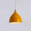 Restaurant Chandelier Simple Modern Single-head Dining Table Lamp Fashion Aisle Living Room Bar (Yellow)