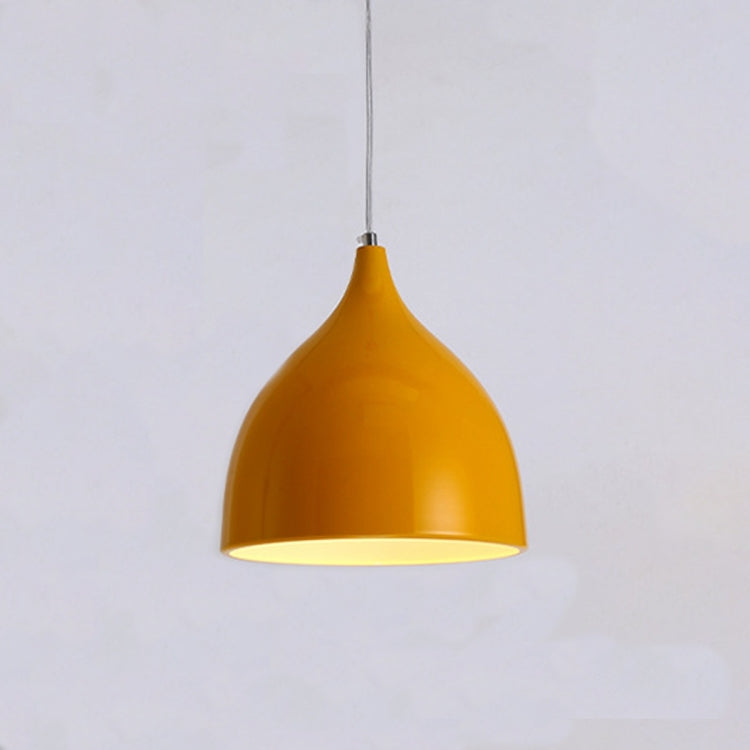 Restaurant Chandelier Simple Modern Single-head Dining Table Lamp Fashion Aisle Living Room Bar (Yellow)