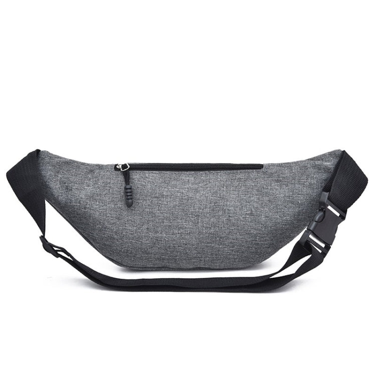 Pure Color Multi-function Pockets Waterproof Chest Bag Waist Crossbody Sports Bag (Grey)