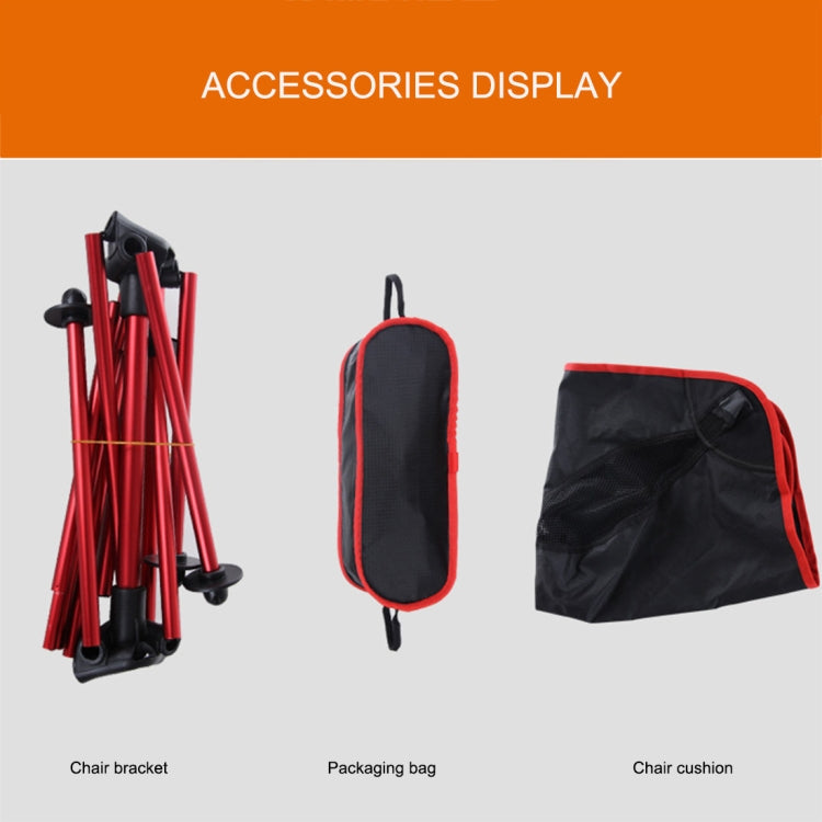 Outdoor Portable Folding Camping Chair Light Fishing Beach Chair Aviation Aluminum Alloy Backrest Recliner