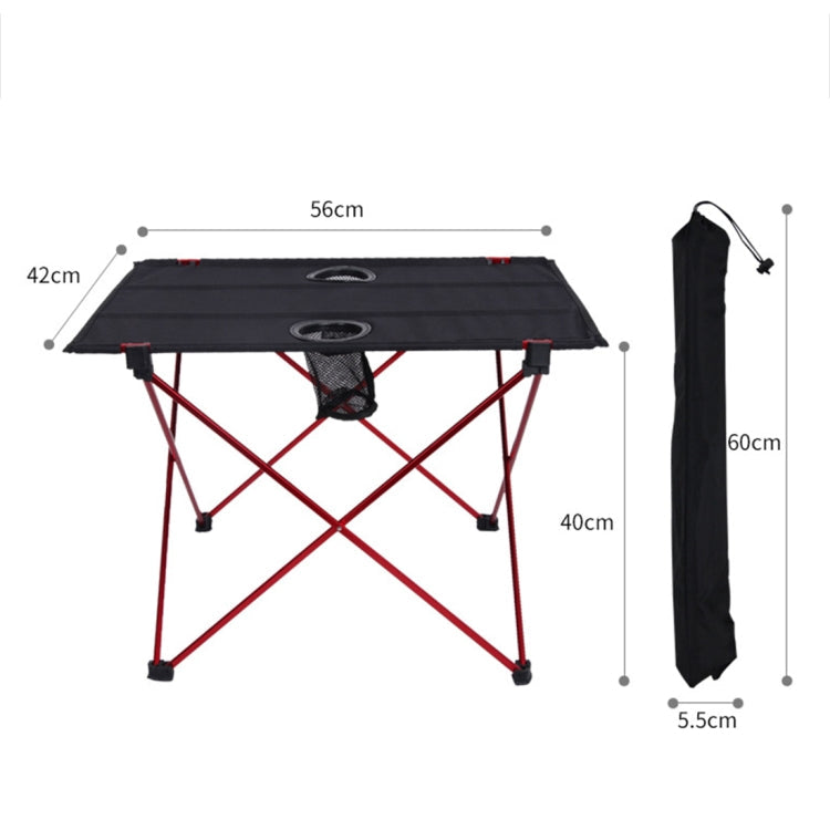Outdoor Camping Portable Light Folding Table Oxford Cloth Aviation Aluminum Picnic Barbecue Table
