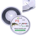 HENGJIA FLP41G 100m Gray 4 Series Strong Weaving Line Fishing Line PE Fishing Line (3.5)