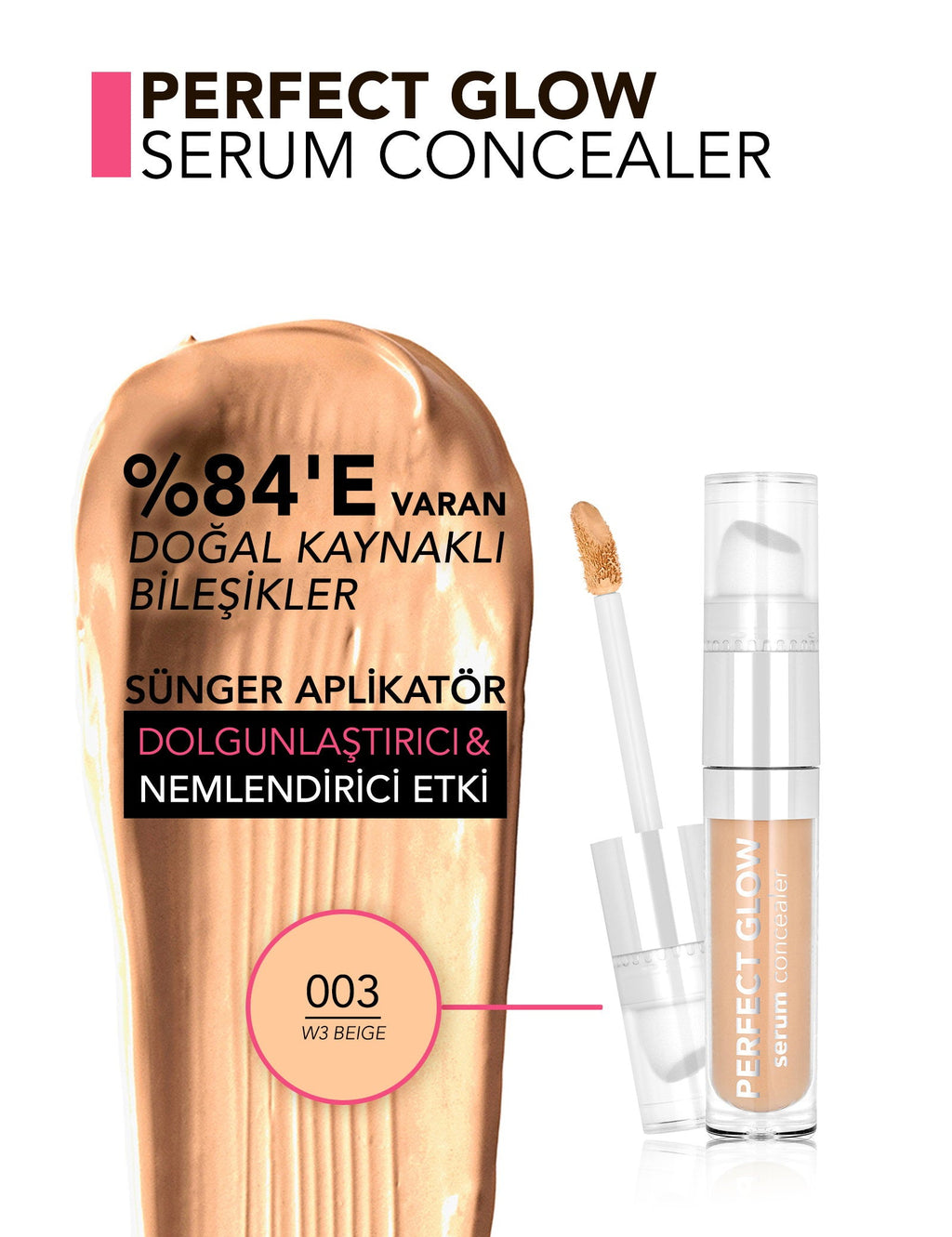 Flormar Perfect Glow Serum Concealer Radiant Finish 10ml