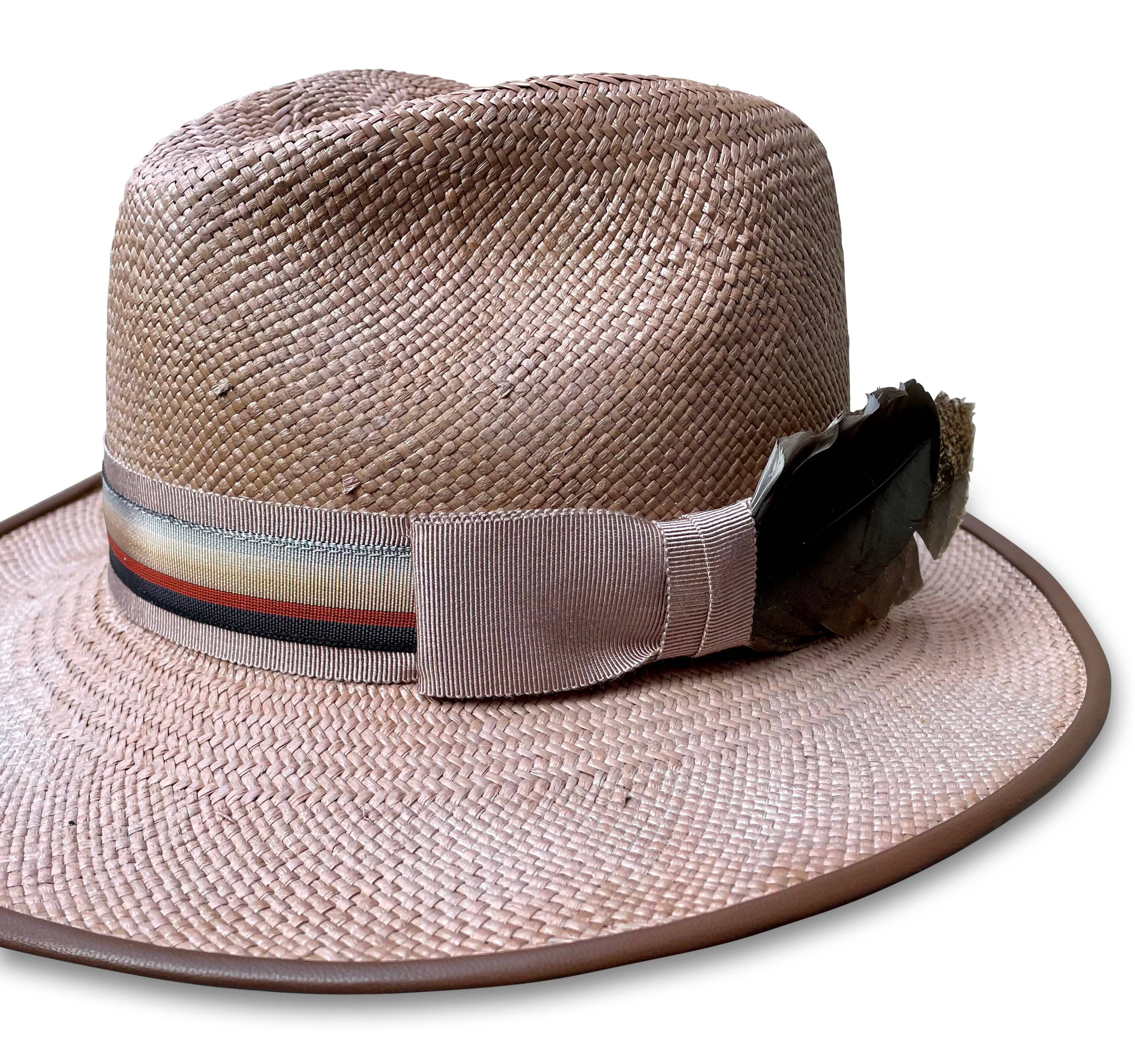 Cha Cha's House of Ill Repute - Royal - Panama Straw Fedora: Camel / Small 22/22.5