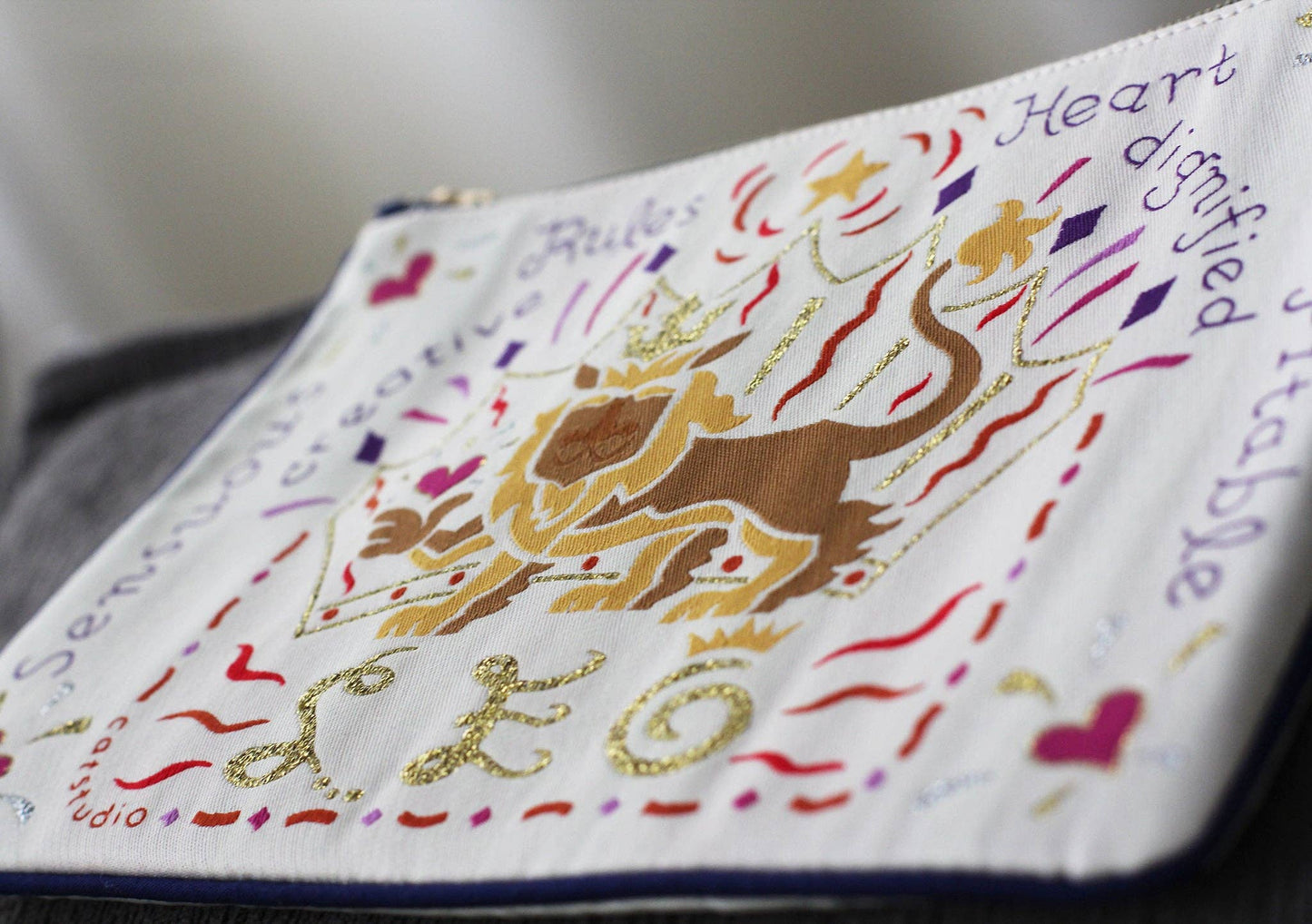 catstudio - Leo Astrology Zip Pouch