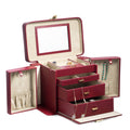 BeyBerk International - 4 Level Jewelry Case: Red