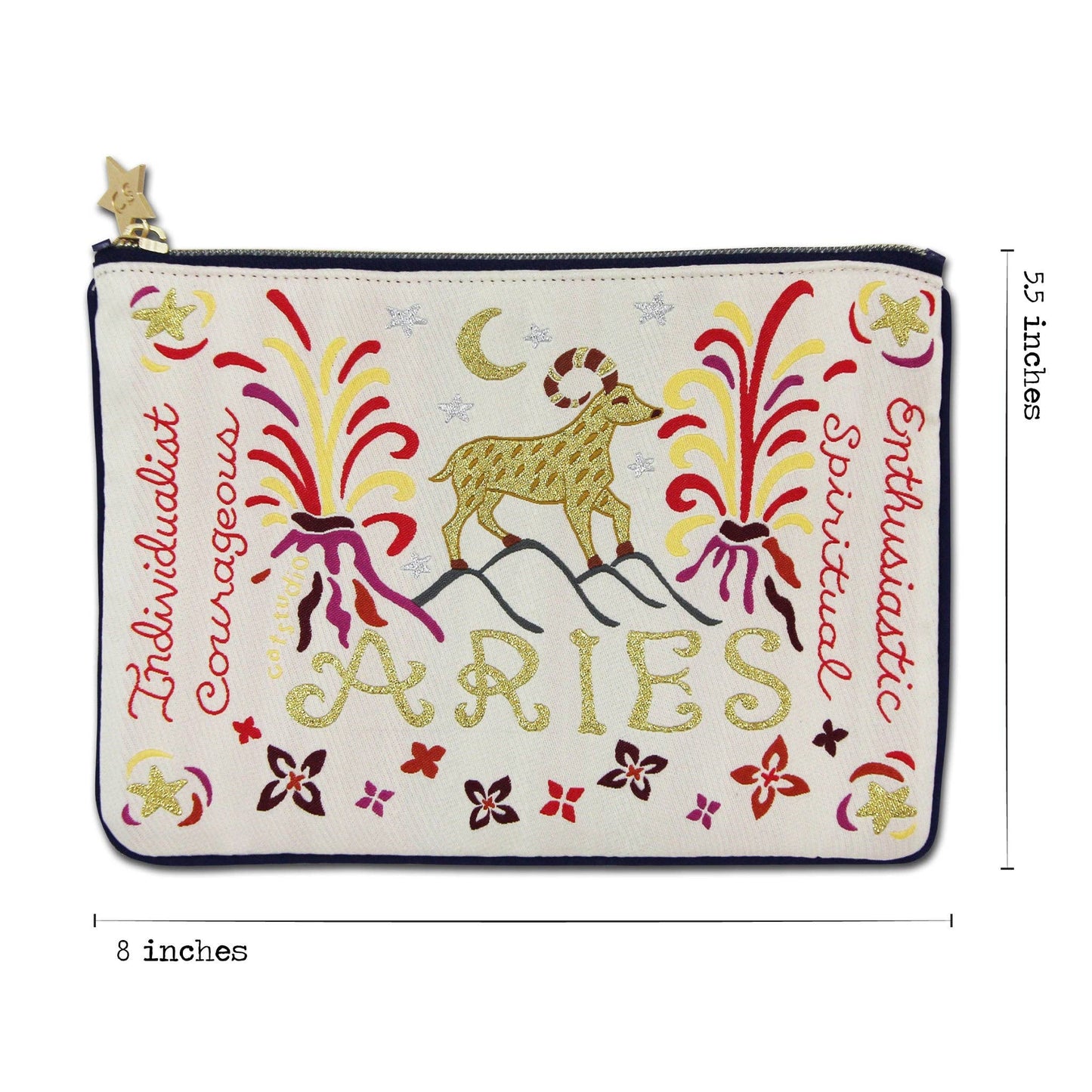 catstudio - Aries Astrology Zip Pouch