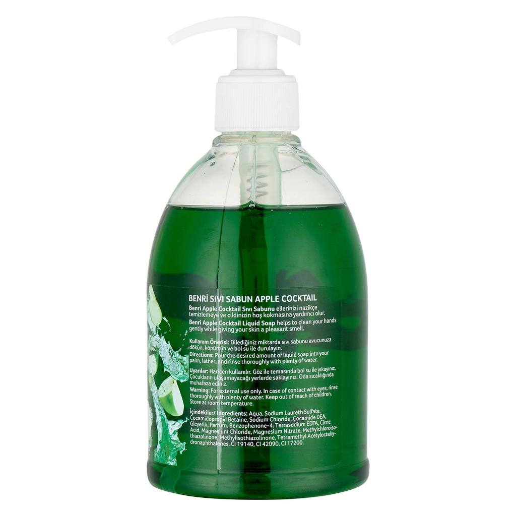 Benri Apple Cocktail Liquid Hand Soap Fresh Scent 475 ml