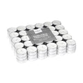Rubin Licht Tealight Candles White 90-Pack, Long-Lasting Paraffin Wax Candles for Ambient Lighting