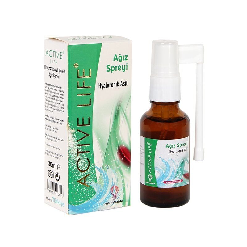 Active Life Hyaluronic Acid Mouth Spray for Oral Care 30 ml