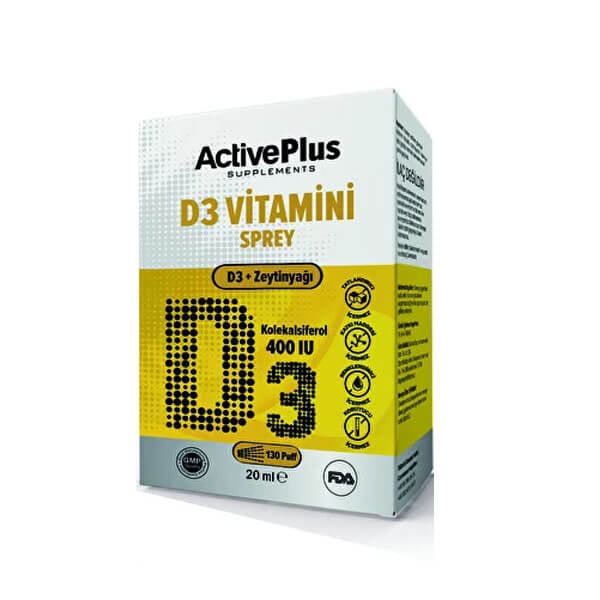 Active Plus Vitamin D3 400IU Daily Support Spray 20 ml