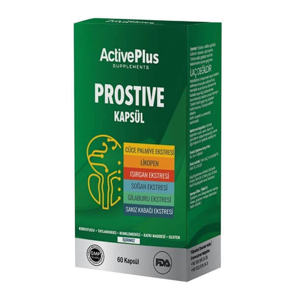 Active Plus Prostive Dietary Supplement for Men 60 Capsules