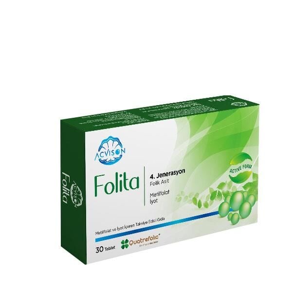 Acvison Folita 4th Gen Methylfolate & Iodine Supplement 30 Tablets