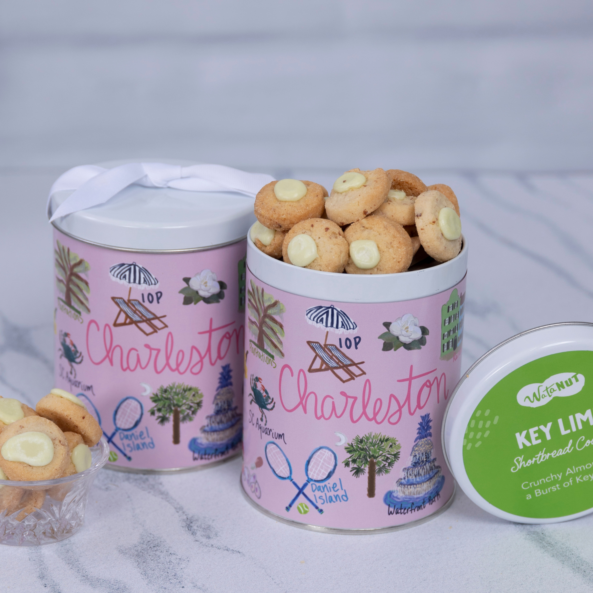 Charleston Gift Tin | Gourmet Key Lime Shortbread Cookies